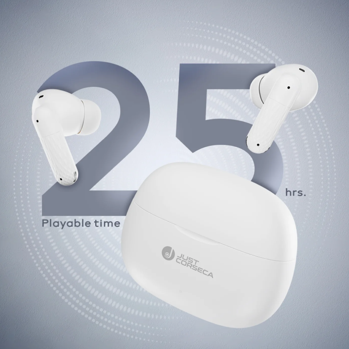 25 Hrs Playable Time Wireless Earbuds